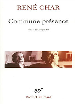 Broché Commune présence de René Char