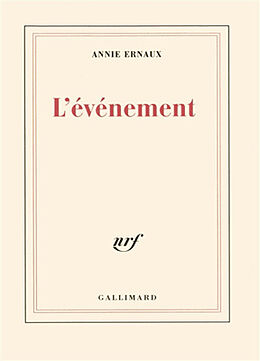 Broché L'événement de Annie Ernaux