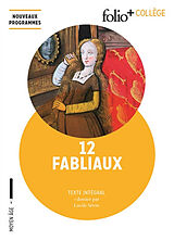 Broché 12 fabliaux : texte intégral de Anonyme