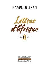 Broschiert Lettres d'Afrique : 1914-1931 von Karen Blixen