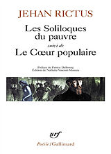 Broschiert Les soliloques du pauvre. Le coeur populaire von Jehan Rictus