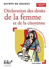 Broschiert Déclaration des droits de la femme et de la citoyenne : programme du bac von Olympe de Gouge