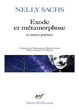 Broché Exode et métamorphose : et autres poèmes de Nelly Sachs