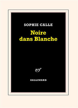 Broché Noire dans Blanche de Sophie Calle