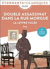 Broschiert Double assassinat dans la rue Morgue : collège, texte intégral avec dossier : 4e, conforme au nouveau programme. La l... von Edgar Allan Poe