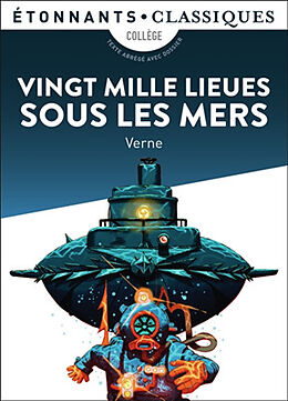 Broschiert Vingt mille lieues sous les mers : collège von Jules Verne