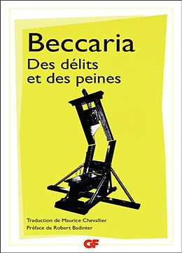 Broché Des délits et des peines de Cesare Beccaria