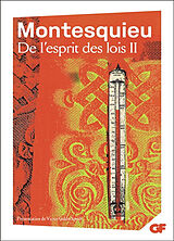 Broché De l'esprit des lois. Vol. 2 de Montesquieu