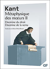 Broché Métaphysique des moeurs. Vol. 2 de Emmanuel Kant