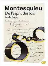 Broschiert De l'esprit des lois : anthologie von Montesquieu