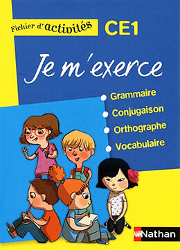 Matériel Je m'exerce en grammaire, conjugaison, orthographe, vocabulaire, CE1 : fichier d'activités de 