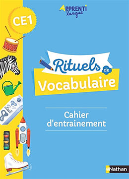 Broché Rituels de vocabulaire CE1 : cahier d'entraînement de 