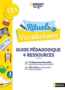 Broché Rituels de vocabulaire CE1 : guide pédagogique + ressources de Marianne; Pellé, Marie-Christine André-Kérébel