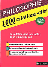 Broché Philosophie : 1.000 citations-clés : les citations indispensables pour le nouveau bac de Denis; Vergez, André Huisman