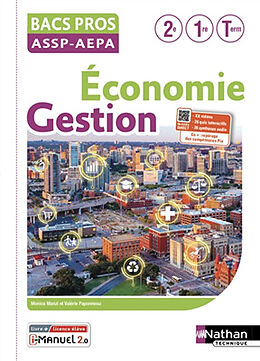 Broché Economie, gestion, bacs pros ASSP-AEPA, 2de, 1re, terminale de Monica; Paponneau, Valérie Manzi