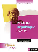 Broché République : livre VII de Platon