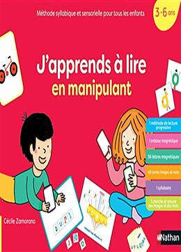 Broché J'apprends à lire en manipulant : méthode syllabique et sensorielle pour tous les enfants : 3-6 ans de Cécile Zamorano