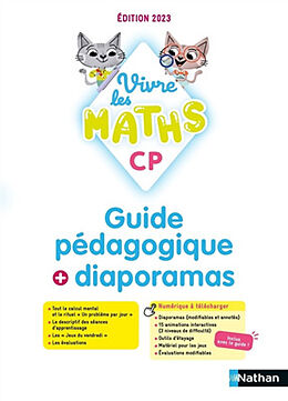 Broschiert Vivre les maths CP : guide pédagogique + diaporamas von 