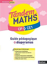 Broschiert Tandem, maths CP et CE1 : guide pédagogique + diaporamas : programme 2025 von Carole ; Lobry, Vincent ; Guenard, Cecile Cortay