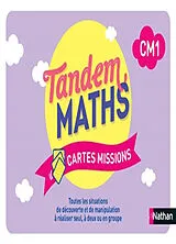 Broschiert Tandem, maths CM1 : cartes missions : programme 2025 von Sonia;guenard, Cecile;jacquier, Johan;beli Dulout