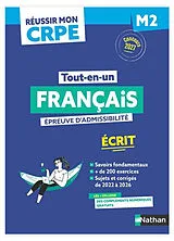 Broschiert Français, 1re épreuve d'admissibilité : écrit M2 : concours 2027 von Anne-Rozenn Morel