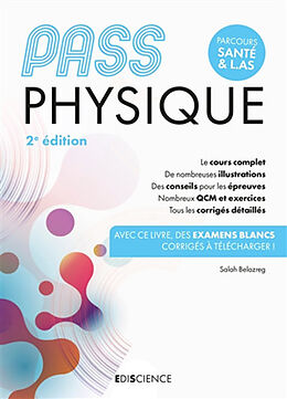 Broché Physique, Pass : parcours santé & L.AS de Salah Belazreg