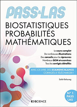 Broché Biostatistiques, probabilités, mathématiques, Pass : parcours santé & L.AS de Belazreg