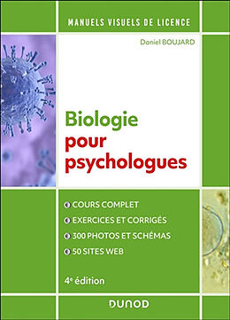 Broschiert Manuel visuel de biologie pour psychologues von Boujard