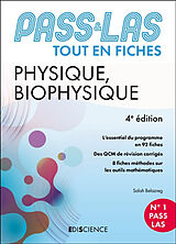 Broché Physique, biophysique : Pass & LAS : tout en fiches de Salah Belazreg