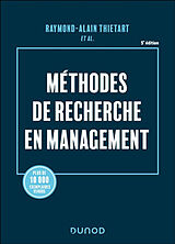 Broché Méthodes de recherche en management de Thietart et al