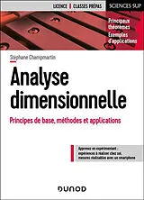 Broschiert Analyse dimensionnelle : principes de base, méthodes et applications : principaux théorèmes, exemples d'application von Stéphane Champmartin