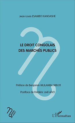 eBook (pdf) Le droit congolais des marchés publics de Esambo Kangashe Jean-Louis Esambo Kangashe