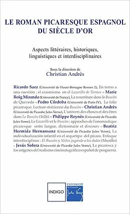 E-Book (pdf) Le roman picaresque espagnol du Siècle d'Or von Andres