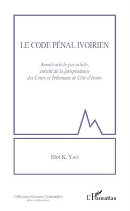 eBook (pdf) Le code penal ivoirien de 