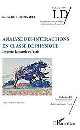 eBook (pdf) Analyse des interactions en classe de physique de Becu-Robinault Karine Becu-Robinault