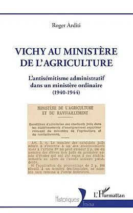 E-Book (epub) Vichy au ministère de l'agriculture von Arditi