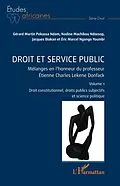 E-Book (epub) Droit et service public von Pekassa Ndam, Machikou Ndzesop, Biakan