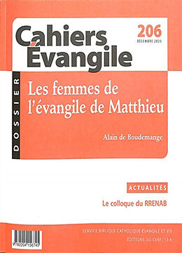 Revue Cahiers Evangile, n° 206. Les femmes de l'évangile de Matthieu de Revue