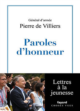 Broché Paroles d'honneur de Pierre de Villiers