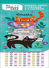 Broché Chats : marque-pages à strasser & à colorier de Studio Tomso