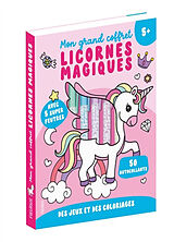 Broché Mon grand coffret licornes magiques : des jeux et des coloriages de 