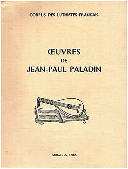Jean-Paul (Giovanni Paolo) Paladin Notenblätter Oeuvres de Jean-Paul Paladin