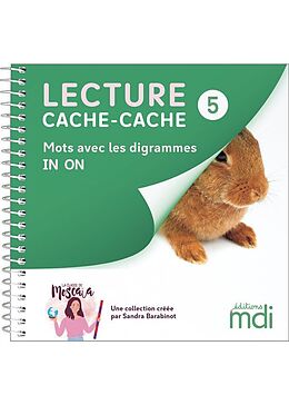 Broschiert Lecture Cache-Cache Tome 5 ; Mots Avec les Digrammes In, On von Sandra Barabinot