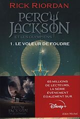 Couverture cartonnée Percy Jackson et les Olympiens 01 - Le Voleur de foudre de Rick Riordan, Mona de Pracontal