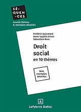 Broschiert Droit social von Anne-Sophie ; Ranc, Sebastien ; Guiomard, F Ginon