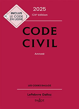 Broché Code civil 2025, annoté de 