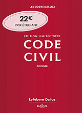 Broché Code civil 2025, annoté de 