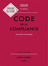 Broschiert Code de la compliance 2025 : annoté & commenté von Boursier Marie Emma