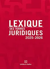 Broschiert Lexique des termes juridiques : 2025-2026 von 