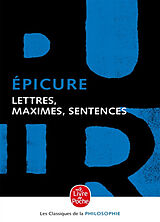 Broché Lettres, maximes, sentences de Epicure